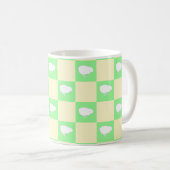Osterkarton-Muster mit Motiv für Weißkick Kaffeetasse (VorderseiteRechts)