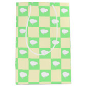 Osterkarton-Muster mit Motiv für Weißkick Mittlere Geschenktüte (Vorderseite)