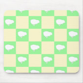 Osterkarton-Muster mit Motiv für Weißkick Mousepad (Vorne)