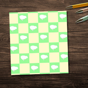 Osterkarton-Muster mit Motiv für Weißkick Notizblock