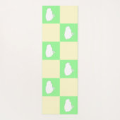 Osterkarton-Muster mit Motiv für Weißkick Yogamatte (Rückseite)