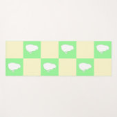 Osterkarton-Muster mit Motiv für Weißkick Yogamatte (Vorderseite (Horizontal))