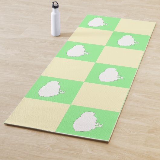 Osterkarton-Muster mit Motiv für Weißkick Yogamatte (Beispiel)