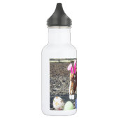 Osterkastanienpferd Edelstahlflasche (Links)