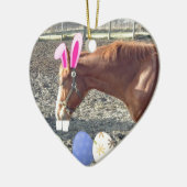 Osterkastanienpferd Keramikornament (Links)