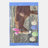 Osterkastanienpferd Küchentuch (Vertikal)