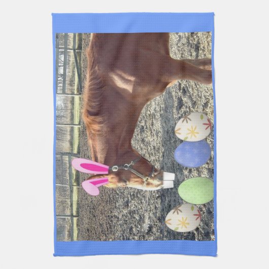 Osterkastanienpferd Küchentuch (Vertikal)