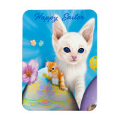 Osterkätzchen Blume und Eier Magnet (Vertikal)