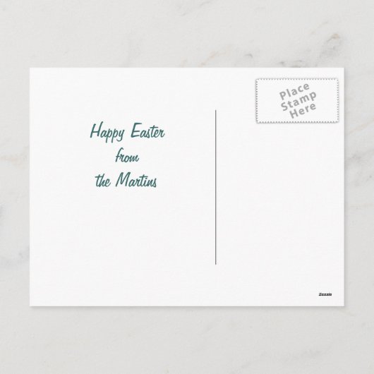 Osterkätzchen Vintag Gruß Postkarte (Rückseite)