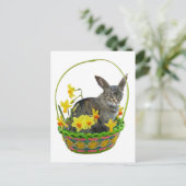 Osterkatze in Hülsenfrüchten Postkarte (Stehend Vorderseite)