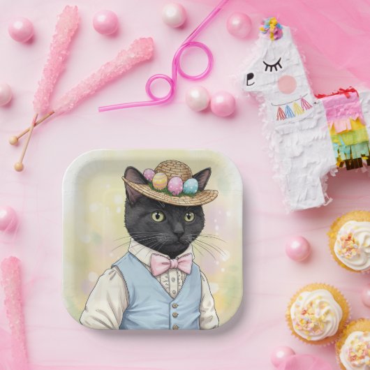 Osterkatze Pappteller (Party)