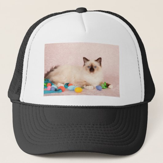 Osterkatze Truckerkappe (Vorderseite)