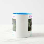 Osterkatze Vater Weltbestes Pet-Foto Zweifarbige Tasse (Mittel)