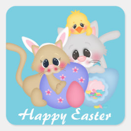 Osterkatzen und Aufkleber für Kick Holiday