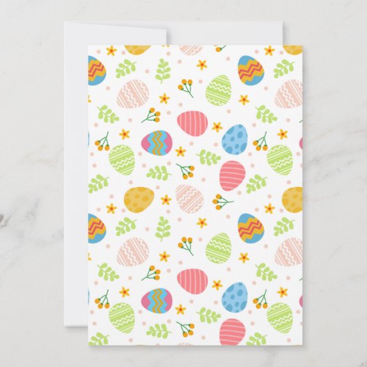 Osterkekse Dekoration Geburtstag Einladung (Rückseite)