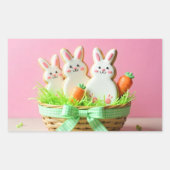 Osterkekse Klassische Rundkleber Rechteckiger Aufkleber (Vorderseite)