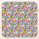 Osterkerzenmais Rechteckiger Pappuntersetzer (Vorderseite)