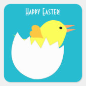 Osterkeule Quadratischer Aufkleber (Vorderseite)