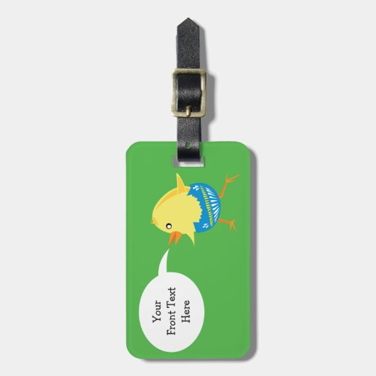 Osterkichel-Gepäckmarke Gepäckanhänger (Vorderseite vertikal)