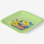 Osterkichel im Party eines Körbchens Blume Pappteller (Gewinkelt)