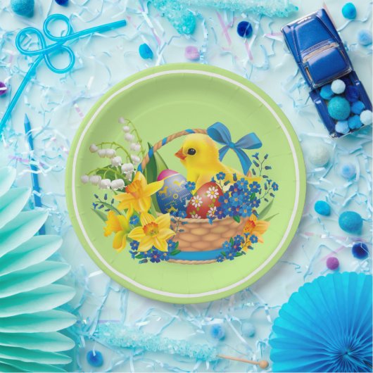 Osterkichel im Party eines Körbchens Blume Pappteller (Party)