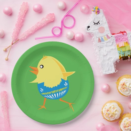 Osterkichtenpapier-Teller Pappteller (Party)