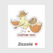 Osterkick mit Bouzouki Aufkleber (Blatt)