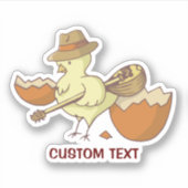 Osterkick mit Bouzouki Aufkleber (Vorderseite)