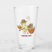 Osterkick mit Bouzouki Glas (Vorderseite)