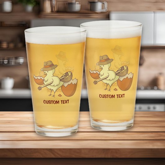 Osterkick mit Bouzouki Glas