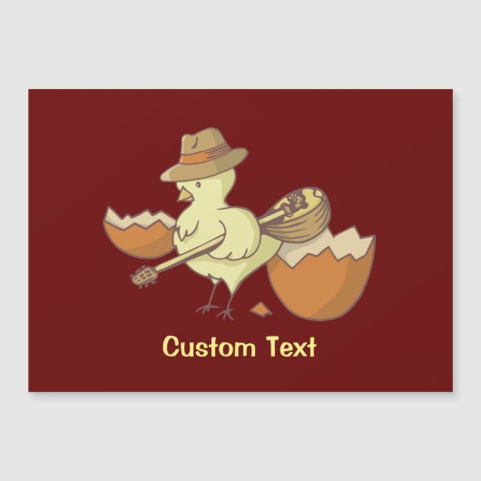 Osterkick mit Bouzouki Magnetkarte (Vorderseite)