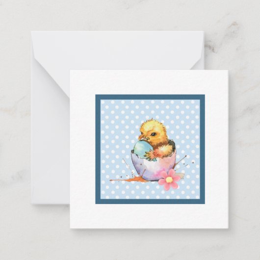 Osterkick (Postkartenart) Gruß Mitteilungskarte (Vorderseite)