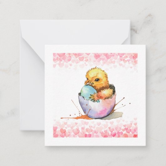 Osterkick (Postkartenart) Gruß Mitteilungskarte (Vorderseite)