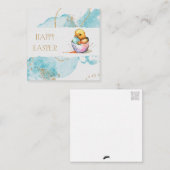 Osterkick (Postkartenart) Gruß Mitteilungskarte (Vorne/Hinten)