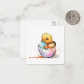 Osterkick (Postkartenart) Gruß Mitteilungskarte (Vorderseite/Rückseite Beispiel)