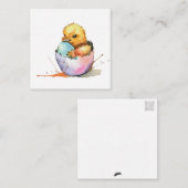 Osterkick (Postkartenart) Gruß Mitteilungskarte (Vorne/Hinten)