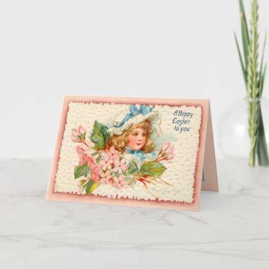 Osterkind Feiertagskarte (Vorderseite)