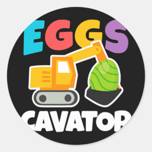 Osterkinder Kleinkinder Ei Hunt Funny Runder Aufkleber