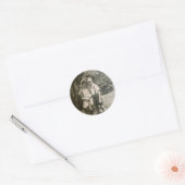 Osterkinder Runder Aufkleber (Umschlag)