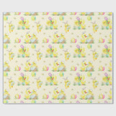 Osterkinder und -enten geschenkpapier (Flach)