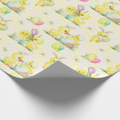 Osterkinder und -enten geschenkpapier (Ecke)