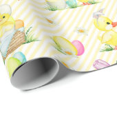 Osterkinder und -enten geschenkpapier (Rolleneckpunkt)