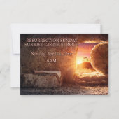 Osterkirche Sonnenaufgang Rodelbahn Einladung (Vorderseite)