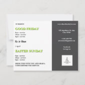 Osterkirchenfeier Einladung (Rückseite)