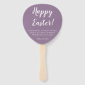 Osterkirchenservice Lila Kaninchen Fächer (Rückseite)