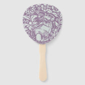 Osterkirchenservice Lila Kaninchen Fächer (Vorderseite)