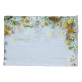 Osterkirschmuck: Gelbe Eier. Kissenbezug (Rückseite)