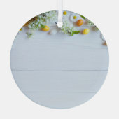 Osterkirschmuck: Gelbe Eier. Ornament Aus Glas (Rückseite)