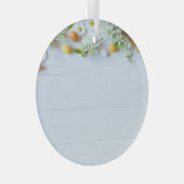 Osterkirschmuck: Gelbe Eier. Ornament Aus Glas (Vorderseite Rechts)