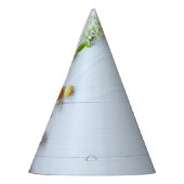 Osterkirschmuck: Gelbe Eier. Partyhütchen (Links)